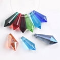 thumbnail image 2 of U8MO 10pcs 8mm/10mm/11mm Teardrop Cone Faceted Crystal Glass Pendants Prism Beads-11x20mm-Random Mixed, 2 of 3