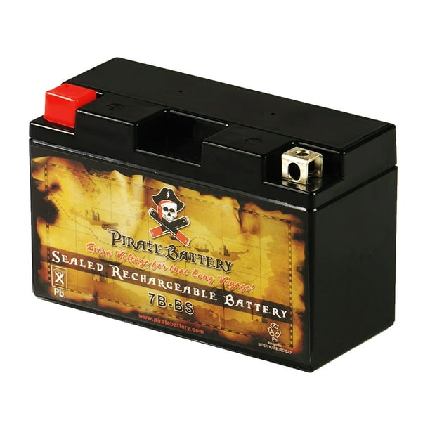 Pirate Battery Yt7b Bs 7b Bs 12 Volt 6 5 Ah 85 Cca Sealed Agm Motorcycle Battery For 06 Triumph Daytona 675 Triple Walmart Com Walmart Com