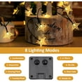 thumbnail image 7 of Solar Star Twinkle String Lights,8 Modes Solar Powered Fairy Light Waterproof Lights for Indoor Outdoor Wedding Christmas Party Decoration(Warm White-16.4ft-20led), 7 of 7