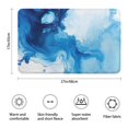 thumbnail image 3 of Blue White Marble Pattern Bathroom Rugs Mat,Non Slip Microfiber Bathroom Rug,Rubber Backing,Soft Bathroom Mats for Bathroom Floor,Tub and Shower,17x27in(43x68cm), 3 of 5