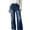 Dark Blue, variant on Yotami Wide-Leg Jeans for Women Elastic Waisted Denim Pants Fashion Drawstring Looes Casual Pants for Office, Outdoor, Everyady Wear Light Blue, S