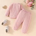 thumbnail image 6 of MEZZALL Toddler Baby Girl Easter Outfit Bunny Sweatshirt Long Sleeve T-Shirt Tops Pants Set Spring Fall Clothes, 6 of 7