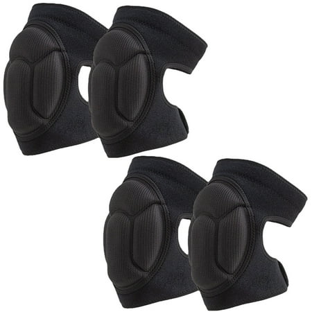 

Elbourn 2-Pair Knee Pads Adults Kids for Volleyball Football with Thick EVA Foam Anti-Slip Knee Compression Sleeve for Work