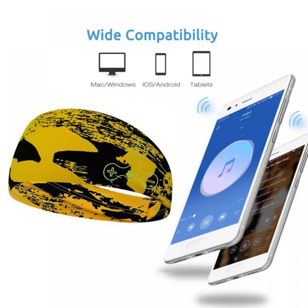 Wireless Bluetooth Music Headband Knits Sleeping Earphones Speaker Home Bluetooth Sleep Headphone Warm Cap for Travel - image 3 of 5