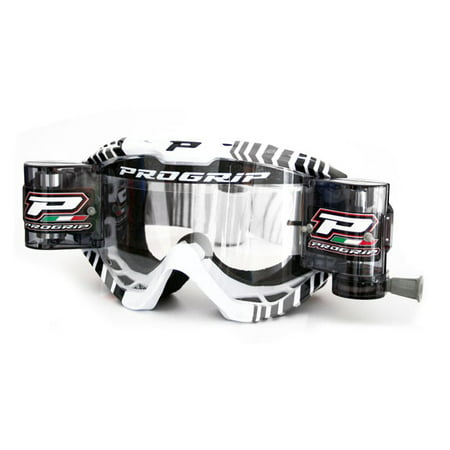 Pro Grip 3458 Roll Off MX Goggles Grey (Best Roll Off Goggles)