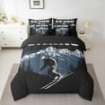 thumbnail image 2 of Feelyou Teen Skiing Twin Bedding Sets 7-Piece, Rustic Sports Theme Bedding Comforter Set, 2 of 8
