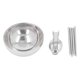 thumbnail image 1 of Juego de cubiertos reutilizables BuyWeek Individual Utensilios de viaje acero inoxidable, 1 of 14