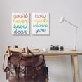thumbnail image 2 of Stupell Industries How Much I Love You Quote Rainbow Typography Canvas Wall Art, 16 x 20, Design by Daphne Polselli, 2 of 6