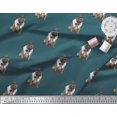 thumbnail image 2 of Soimoi Velvet Fabric Bow,Hat & Pug Dog Fabric Prints by Yard 58 Inch Wide, 2 of 3