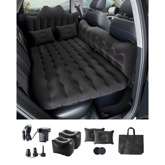 VEVOR Car Air Mattress Inflatable Car Camping Travel Bed Sleeping Pad Built in Pump