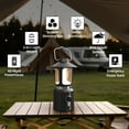 thumbnail image 4 of Elice Camping Lantern, 1000LM LED Lanterns for Power Outages, 8000mAh Phone Charger & Rechargeable Lantern, 3 Light Moes & Stepless Dimming Camping Lights for Hurricane Emergency Camping Accessories, 4 of 12