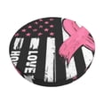 thumbnail image 1 of Disketp Ribbon Breast Cancer Awareness Funda Redonda para Taburete, Funda de Cojín para Silla de Bar Suave y Elástica-13 inch, 1 of 7