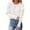 White-Sweaters, variant on AGWOLF Womens Puff Long Sleeve Sweater Casual Crewneck Knit Pullover Loose Fit Solid Color Jumper Tops