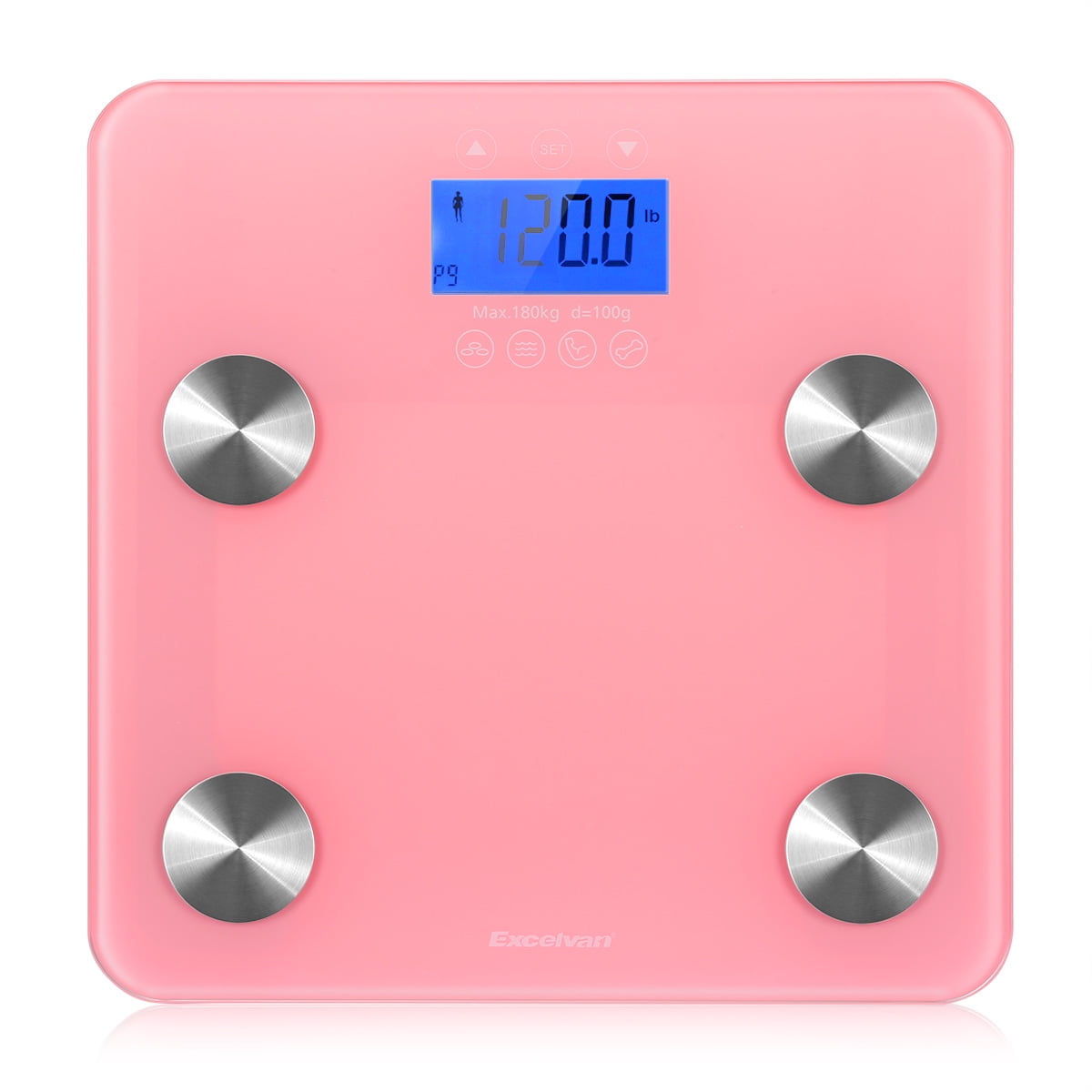 Body Fat Scale,EXCELVAN 400 lb High Precision Body Fat Scale LCD