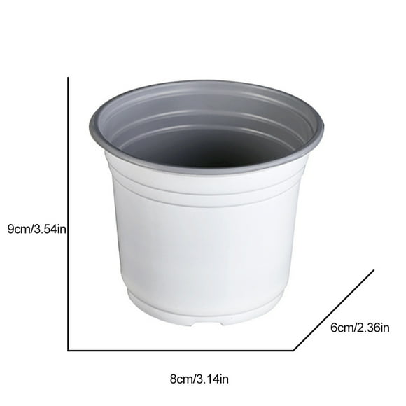 75 Pcs Plastic Plant Flower Pot Nursery Transplanting Pot Seeds Container Garden Decoration