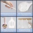 thumbnail image 2 of Juego de utensilios de cocina e-FAR 23 piezas de silicona blanca con soporte, 2 of 7