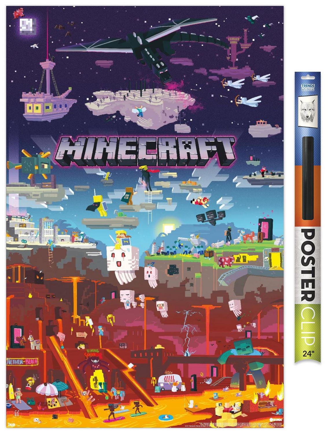 Minecraft - World Beyond Wall Poster