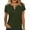 *Army Green, variant on Women's Henley Neck Short Sleeve T-Shirt,Casual Loose Button Down Summer Tops Black,Women's Plus M