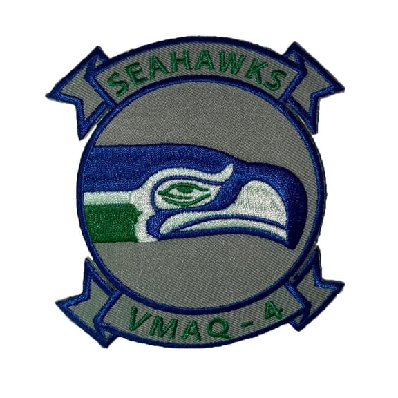 VMAQ-4 Seahawks Patch Sew On, 4.5"