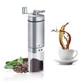 thumbnail image 1 of Manual Coffee Grinder Stainless Steel, Portable Hand Coffee Bean Grinder with Adjustable Conical Ceramic Burr & Brush, Hand Crank Grinder Grinder for Espresso French Press Turkish Brew, 1 of 6
