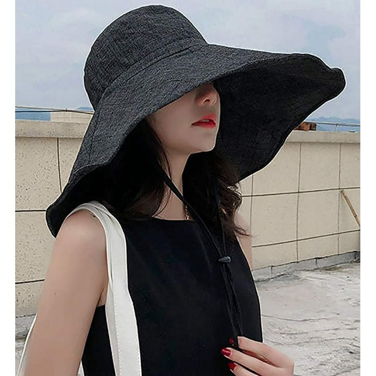 CoCopeaunts Women's Sun Hat Packable Reversible Bucket Hat UV Sun