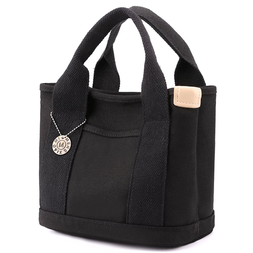 Clearance! Lotpreco Women's Canvas Tote Handbags Multipocket Retro Casual Bag Top Handle