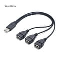 thumbnail image 5 of USB Splitter Cable 1 Male to 3 Female Power Extension Adapter for Computer Charging Mouse Keyboards, 5 of 9