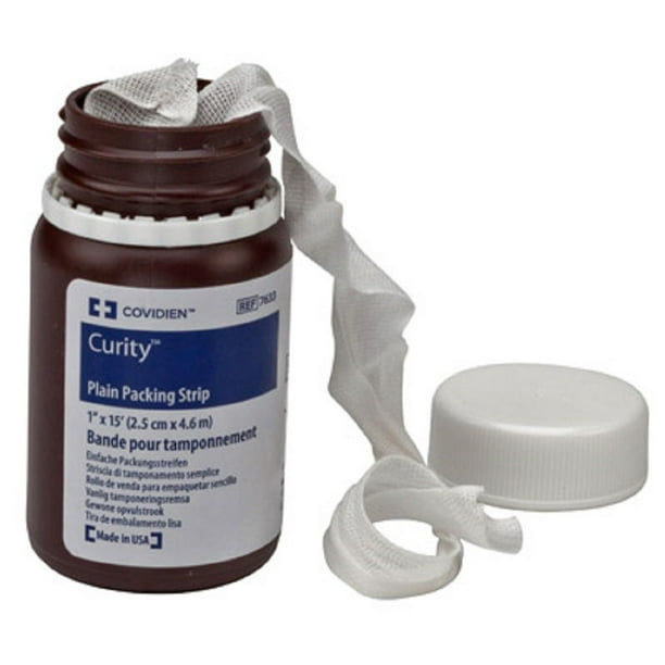 Curity Plain Packing Strip 1'' x 5 Yards Sterile, 1 Each