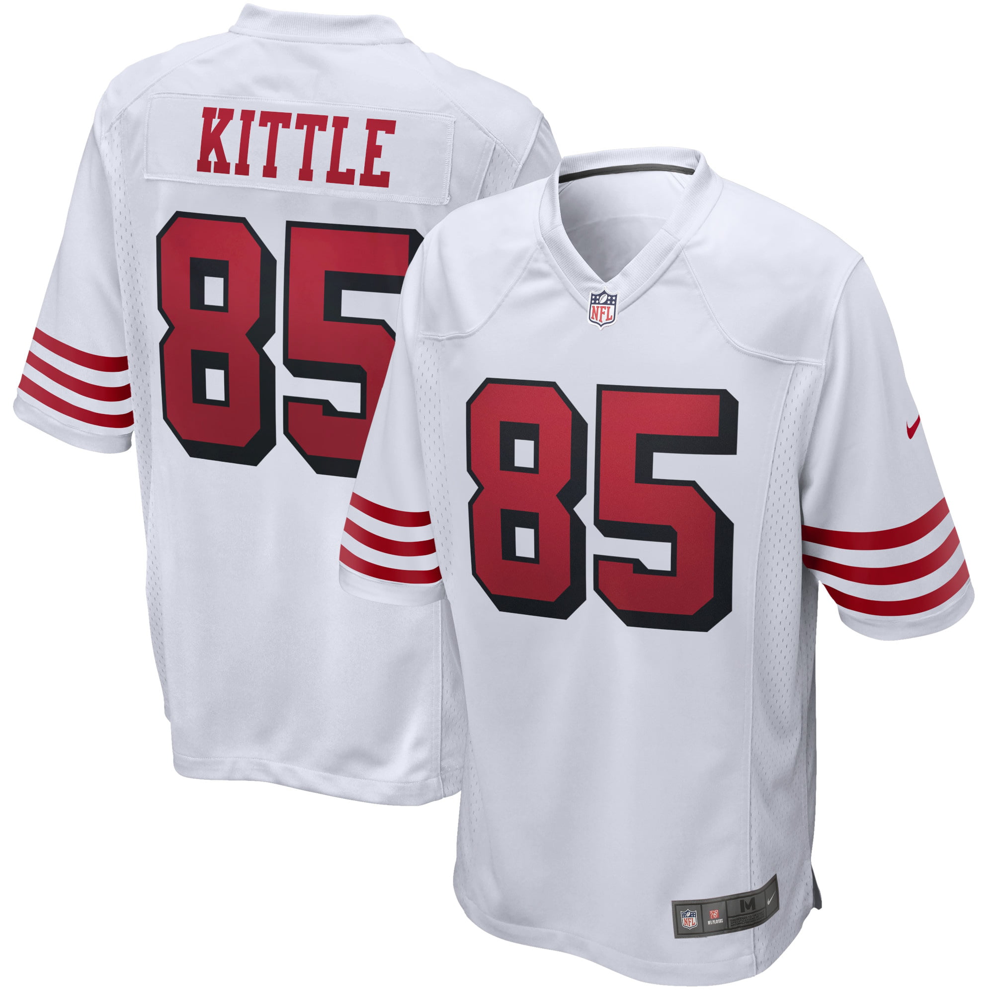 George Kittle î€€Sanî€ î€€Franciscoî€ î€€49ersî€ Nike Alternate Game Jersey - White ...