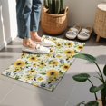 thumbnail image 4 of White Green Leaf Flower Sunflower Pattern Door Rugs,Washable Non Slip Door Mats Indoor,Decorative Door Mats,Entry Mat Indoor for Entrance,Bedroom,Kitchen,Bathroom,16"x24", 4 of 6