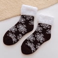 thumbnail image 3 of Vorkoi Soft Premium Fleece Crew Socks Deer Patterns for Fleece Lining Fuzzy Soft Slipper Socks for Winter Christmas, Holiday or Birthday Gift, 3 of 10