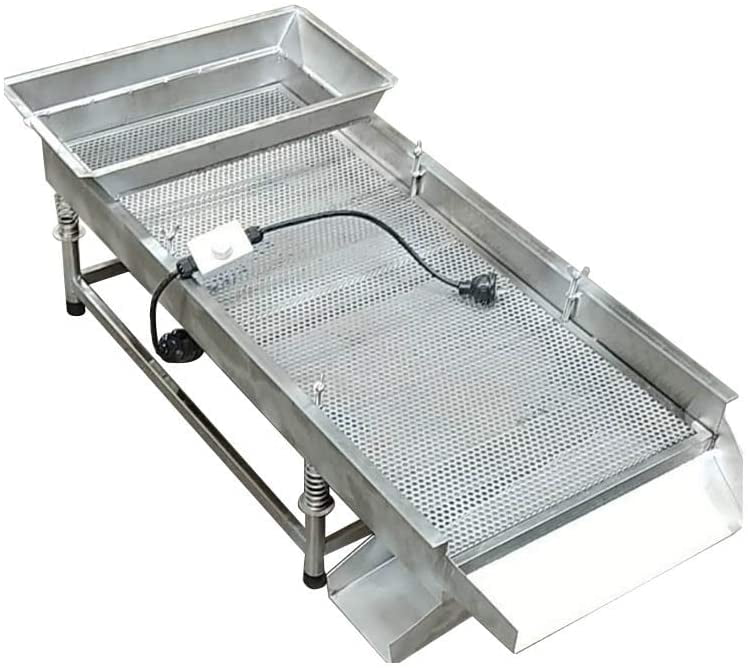 TECHTONGDA Straight Sieve Shaker Vibrating Sieve Machine Sifter Screen 0.23inch Mesh 220V