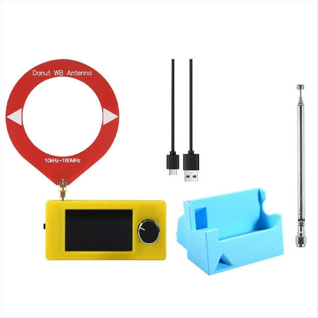 Kit de Receptor de Radio SI4732 + Soporte + Antena 10-180 MHz, Pantalla de 1,9 Pulgadas, Radio Mini de Corta SI4732 FM/AM/LSB/USB