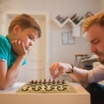 thumbnail image 1 of Foldable Travel Chess Board Wooden Chess Game Chess Board Foldable Travel Chess Board For Family Travel Gift For Children And Adults, 1 of 8
