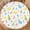 Easter Bunny Colorful, variant on 4th of July Round Fitted Tablecloth with Elastic Edge Patriotic Red Blue Fireworks Table Cover for 44"-48" Memorial Independence Day Stretch Table Cloth for Dining Room Party Picnic