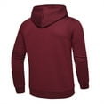 thumbnail image 3 of QPNGRP Men's Full-Zip Hoodie Lightweight Hoodie Sweatshirt Jacket Solid Hooded with Kanga Pocket Burgundy XL, 3 of 6