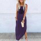 thumbnail image 1 of WILLBEST Faldas Para Mujer, Vestido Informal De Verano Para Playa, Vacaciones, Estampado, Holgado, Con Bolsillos, Cuello Redondo, Sin Mangas, Maxivestido, 1 of 3