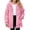 Pink, variant on Mooqilaa Girls Fleece Jackets Size 14, Long Sleeve Lightweight Warm Zip up Fall Winter Outerwear Pink