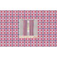 thumbnail image 4 of Ambesonne Abstract Window Curtains, Squares Motif Ethnic, Each 28" W x 63" L, Dark Pink Dark Purple, 4 of 4