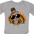 thumbnail image 4 of Inktastic Thanksgiving Turkey Funny Boys or Girls Long Sleeve Baby Bodysuit, 4 of 5