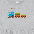 thumbnail image 4 of Inktastic Colorful Toy Train Girls Baby Dress, 4 of 5