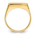 thumbnail image 2 of 14k Yellow Gold 7.0x15.0mm Mens Signet Ring Man   For Dad Mens  For Him, 2 of 9