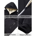 thumbnail image 4 of FEOYA Heavyweight Sherpa Jackets Men Fleece Lined Zip Up Hoodies Winter Thermal Thick Coat Warm Softshell Sweatshirt with Pockets 3XL Black, 4 of 6