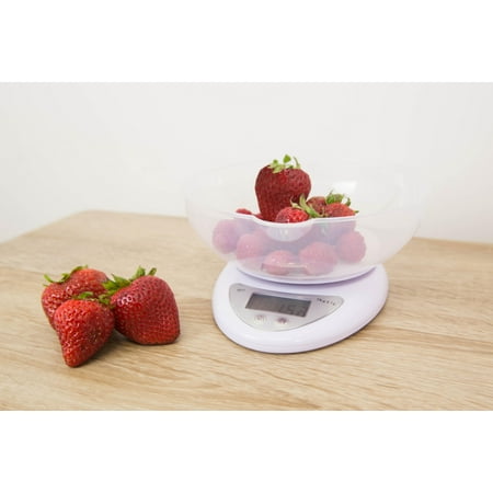 

Home Basics Digital Food Scale with Plastic Bowl White