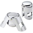 thumbnail image 1 of Pack de 2 tapones para botellas de champán de acero inoxidable., 1 of 7