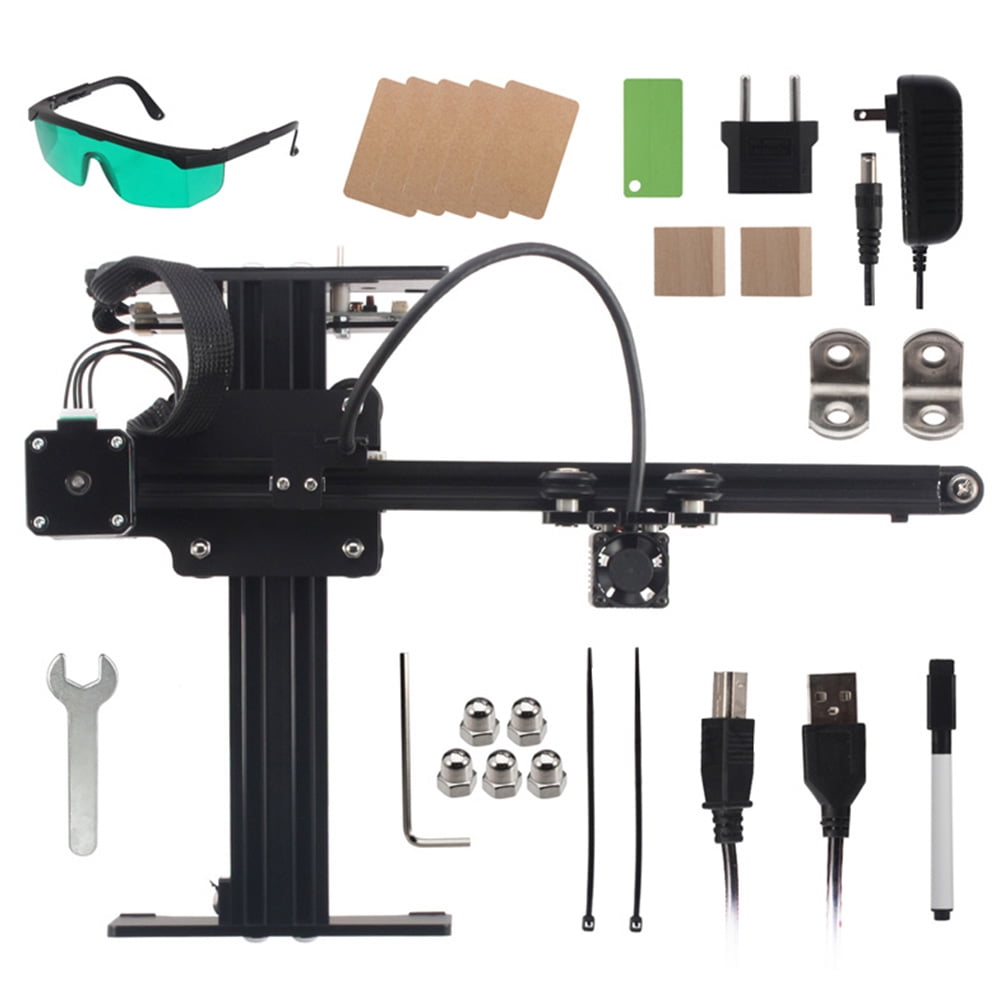 Mini CNC Laser Engraver Printer Wood Metal Stone Cutter Marking Machine 110-240V 