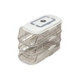 thumbnail image 2 of AYktou Rolling Egg Holder for Fridge, Double Row/3 Tiers Transparent Fridge Egg Organizer with Lid and Non-Slip Base Household Space-Saving 42-Egg Timer Slide-Type Roller Egg Storage Box, 2 of 6