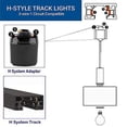 thumbnail image 7 of Kiven Modern H-Type Track Lighting fixtures with Remote Control, 3-Light, Dimmable, 7 of 7