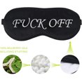thumbnail image 4 of Máscara de dormir de seda natural, la mejor máscara de dormir para viajes, siesta, meditación, con correa ajustable para hombres, mujeres XianweiShao 8390615110327, 4 of 4
