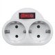 thumbnail image 1 of EU Standard Multiple Plug 250V 16A Double Socket Conversion Socket with Outlet Switch Plug Power Adapter Socket EU Plug, 1 of 5